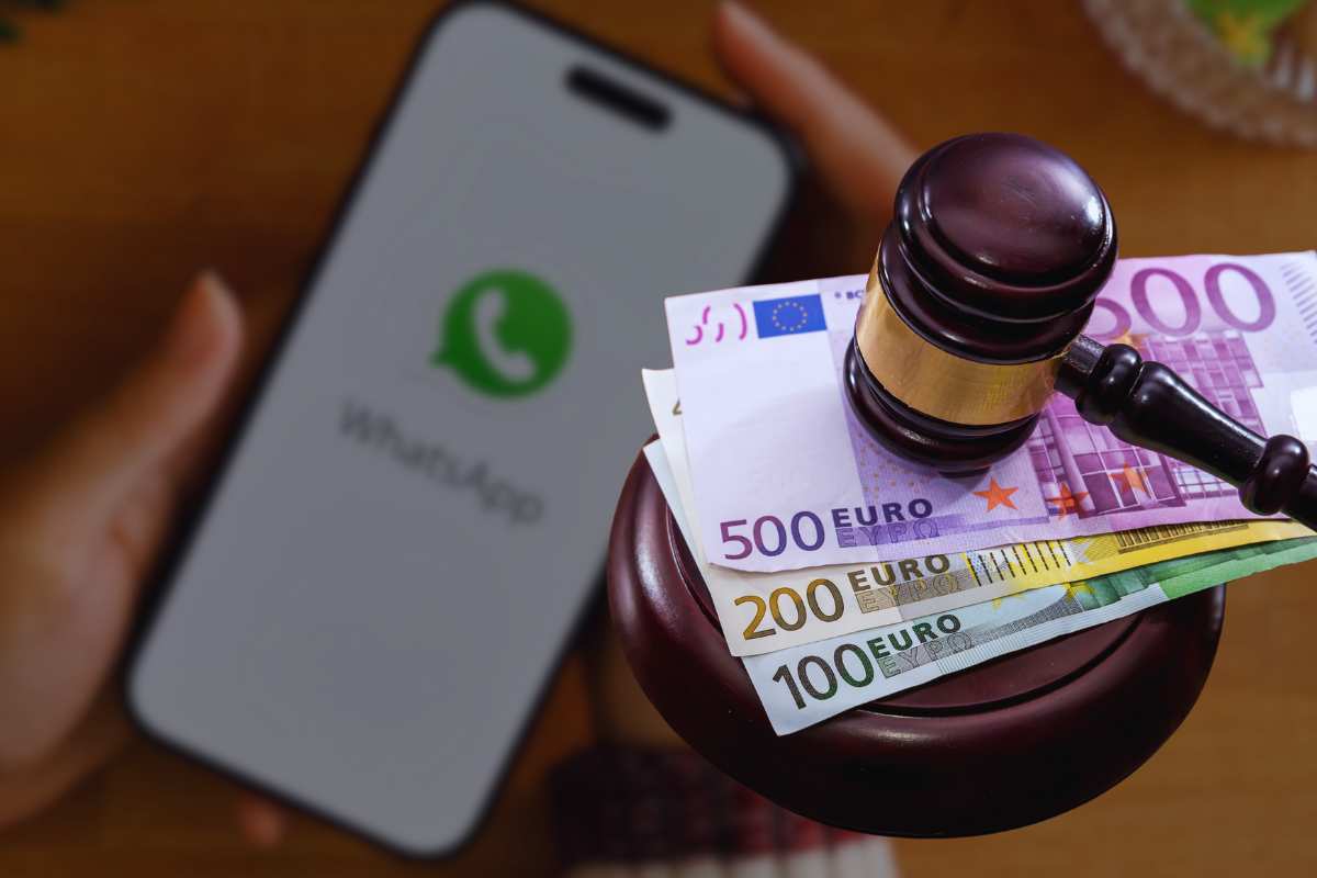 whatsapp arriva la multa 1.032 euro