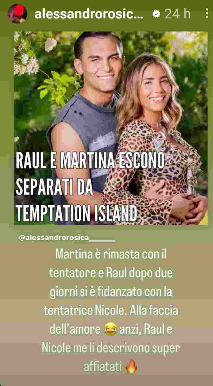 Temptation Island, Raul con Nicole 