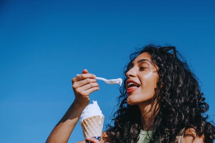 mangiare il gelato senza ingrassare