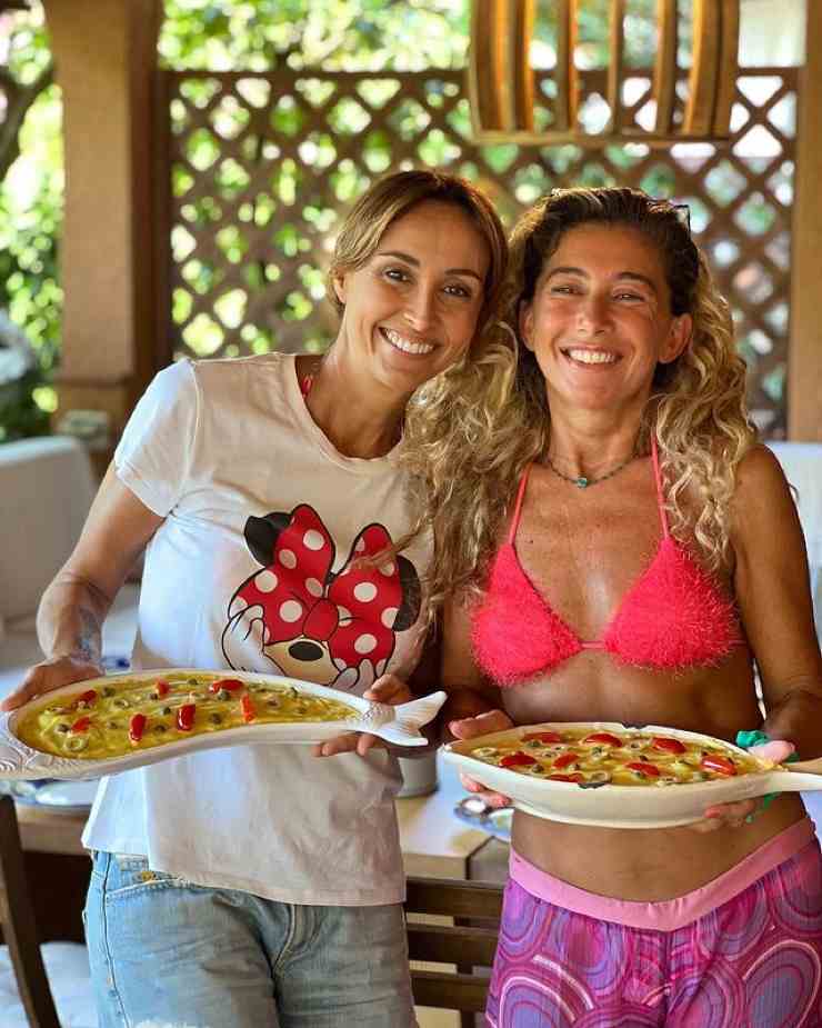 Benedetta Parodi foto con migliore amica Maria Mazzone