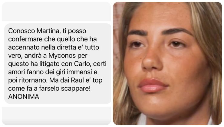 Temptation Island, Martina e Carlo ai ferri corti: colpa della ragazza 