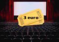 biglietti del cinema a 3 euro