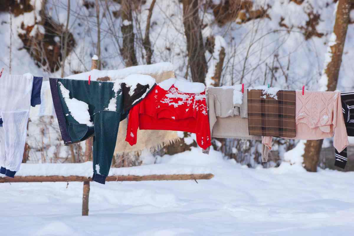 come asciugare il bucato in inverno